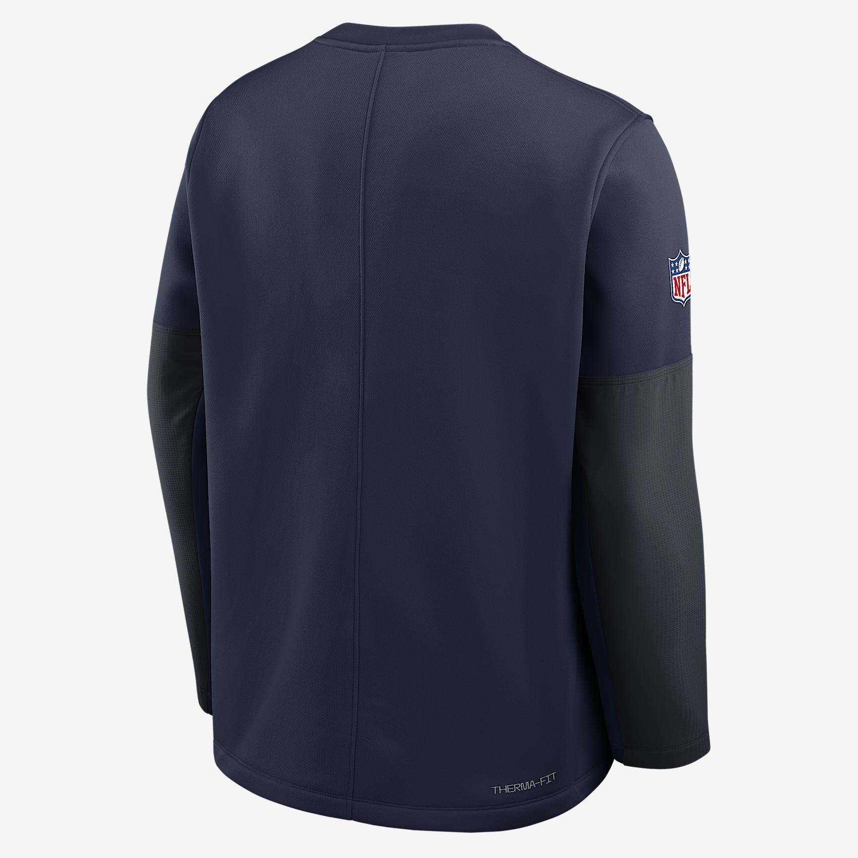 Seattle Seahawks Scripted To Win Sideline Coach Men's Nike Therma-FIT NFL Long-Sleeve T-Shirt Product Image