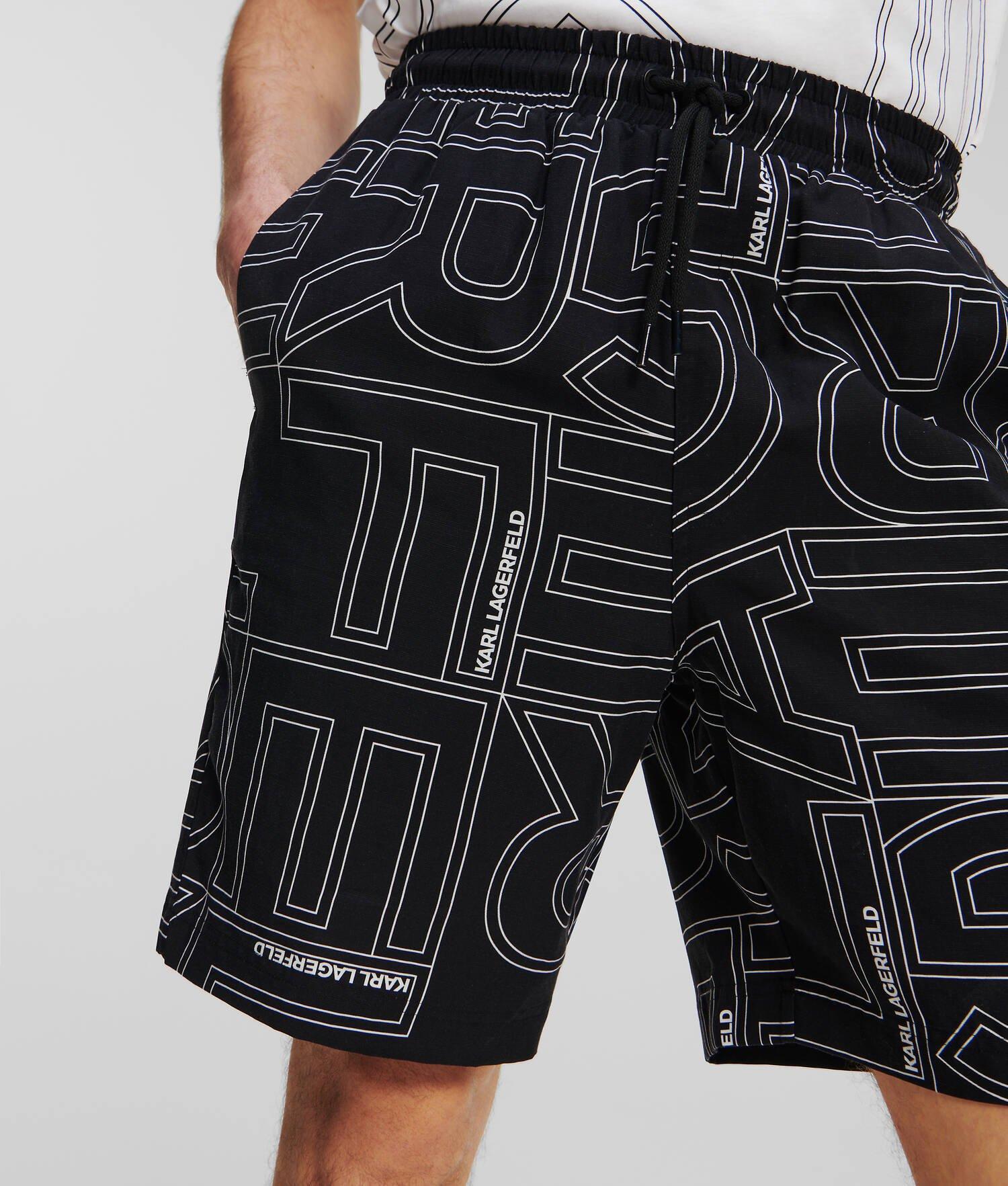 ALL-OVER KARL LOGO SHORTS Product Image