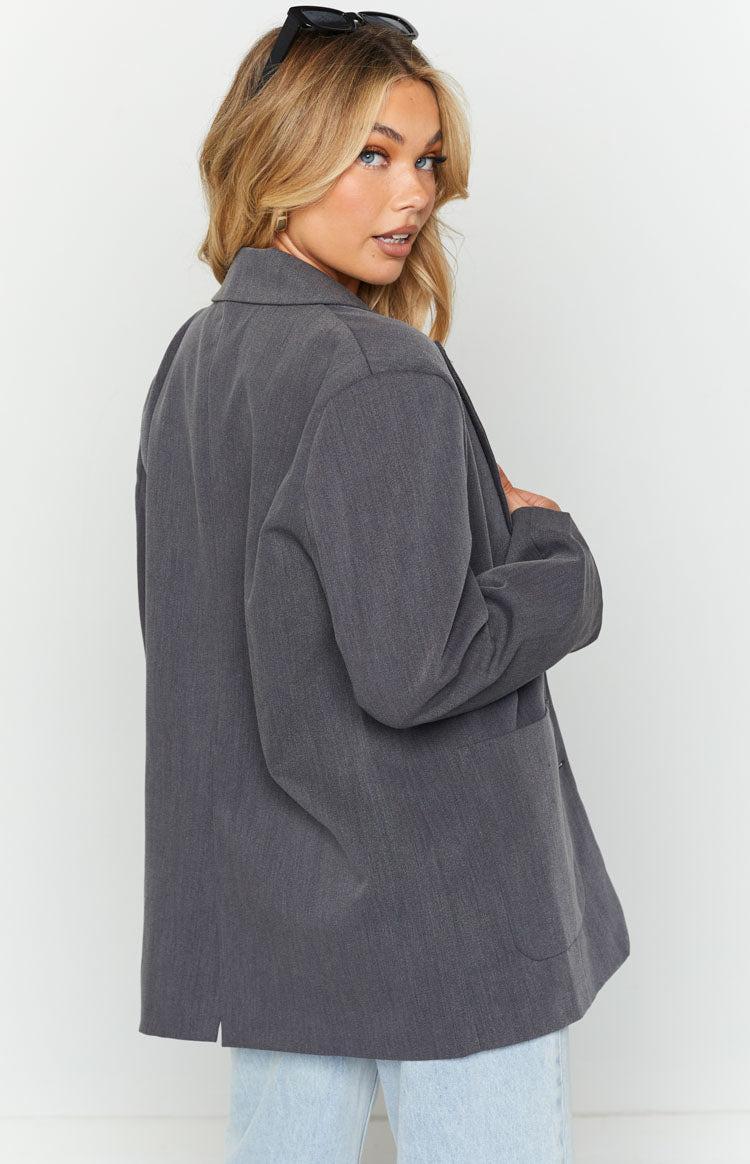 Martena Grey Blazer Product Image