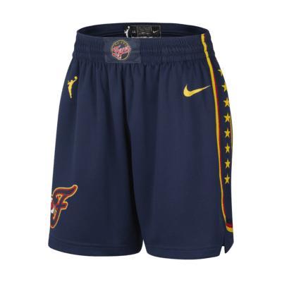 Women's Nike Navy Indiana Fever On-Court Victory Performance Shorts, Size: XS, Wnb Blue Product Image
