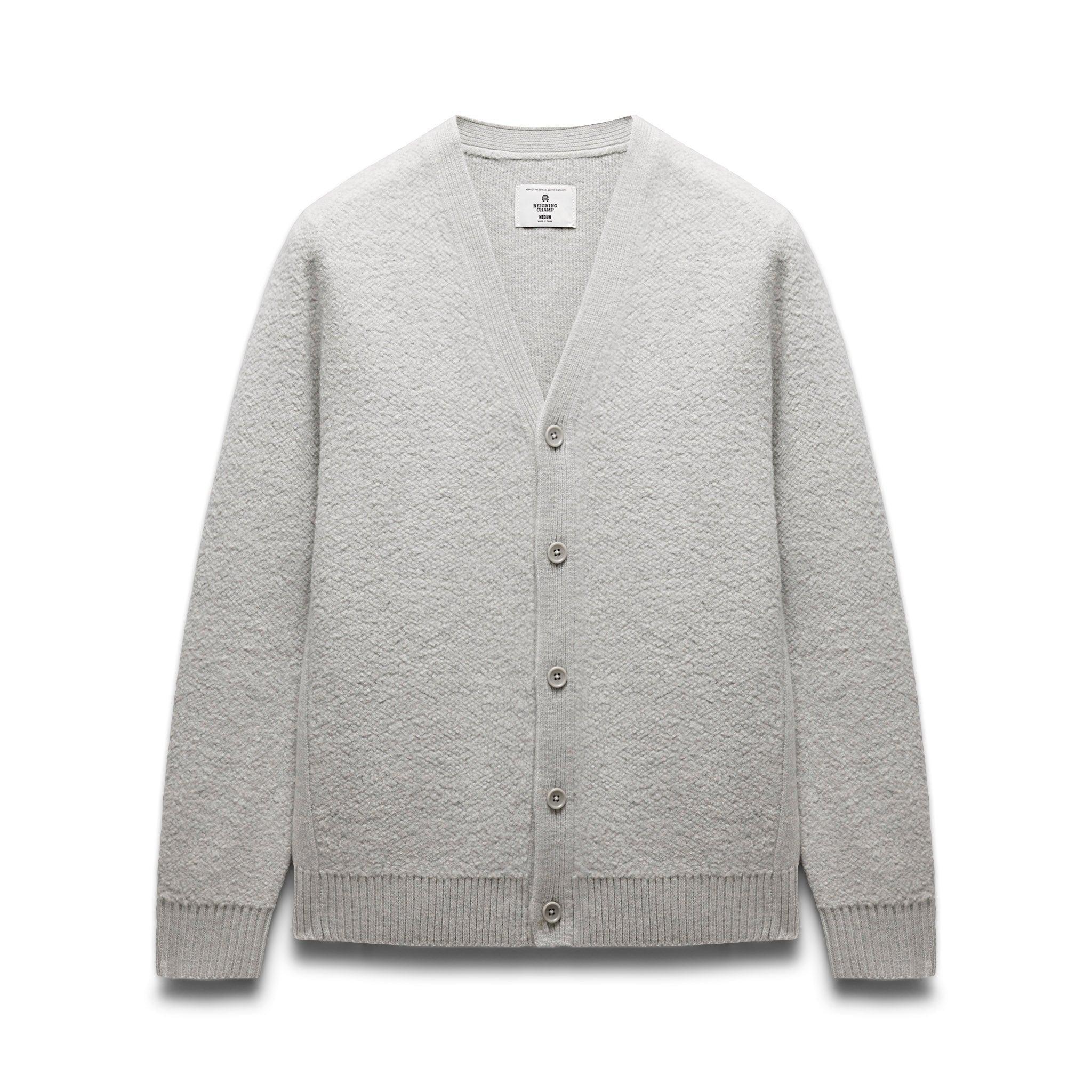 Textured Boucle Turf Cardigan Male Product Image
