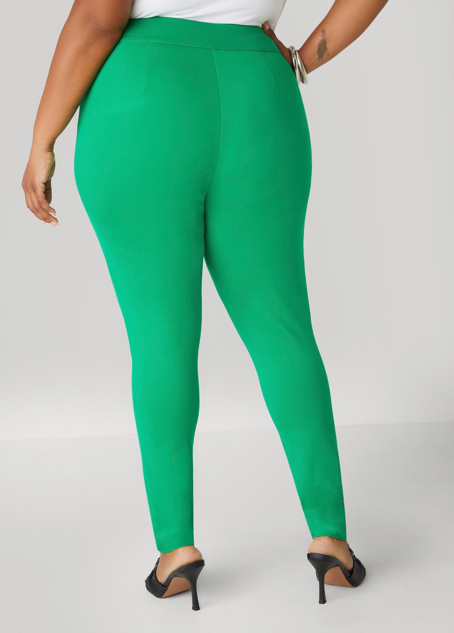 High Waist Ponte Pull On Leggings Product Image