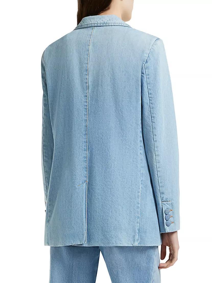 Emrata x Marella Denim Longline Blazer Product Image