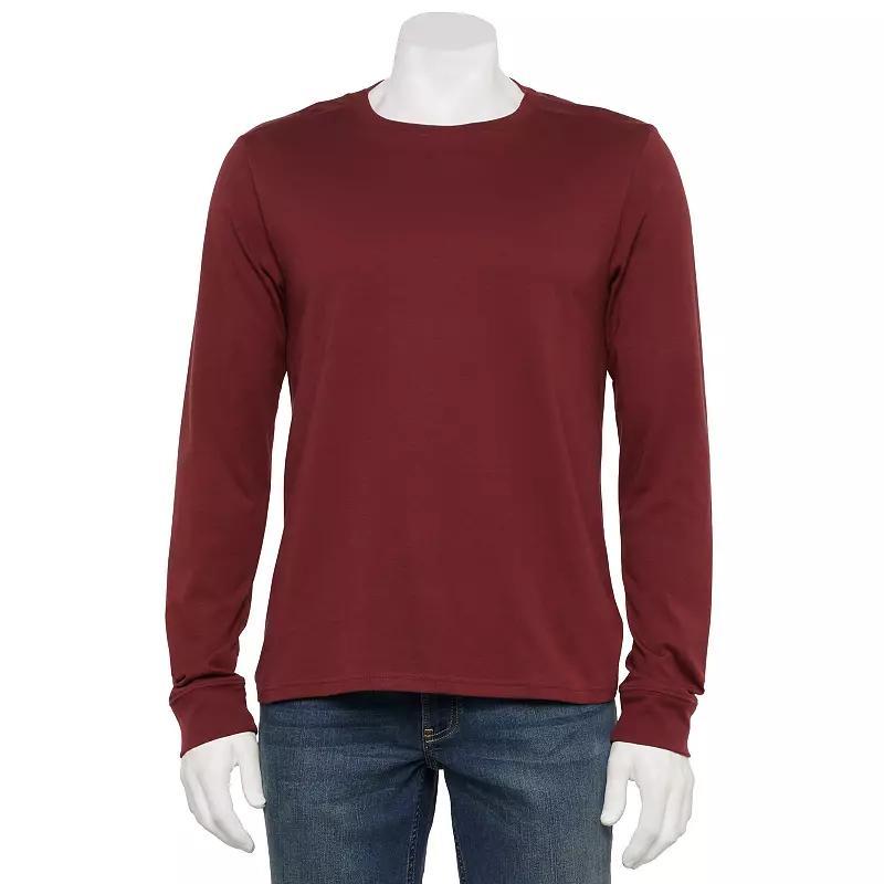 Men's Adaptive Sonoma Goods For Life® Easy Dressing Long Sleeve Crew Tee, Size: XL, White Product Image