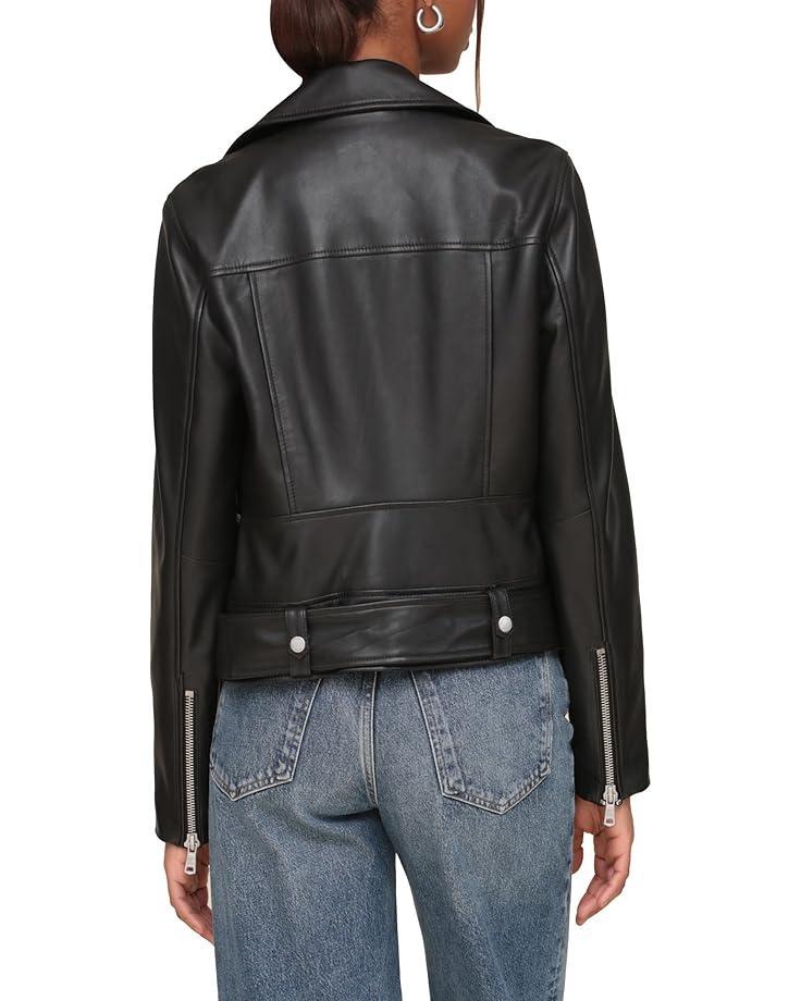 Vegan Leather Moto Jacket Product Image