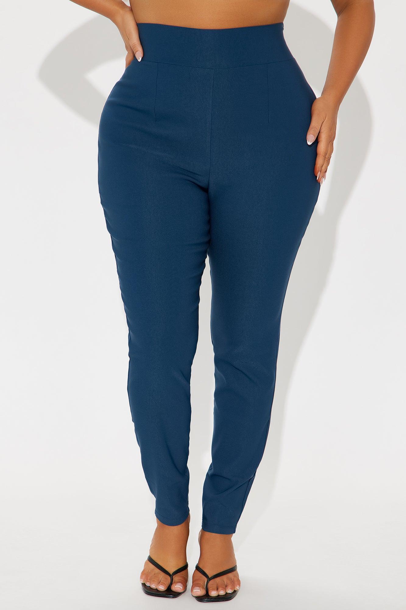 Venetian High Rise Pants - Teal Product Image