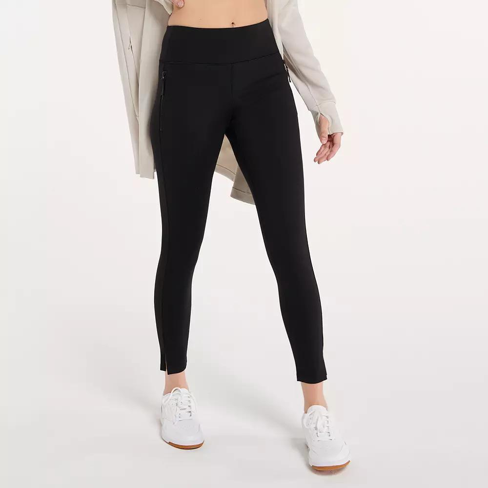 Women's FLX Elevate High-Rise Ponte Ankle Pants, Size: Medium, Black Product Image