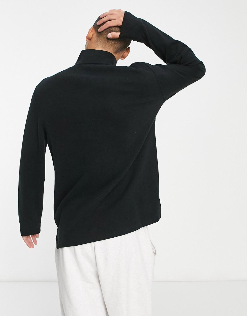 Polo Ralph Lauren icon logo double knit half zip sweatshirt Product Image