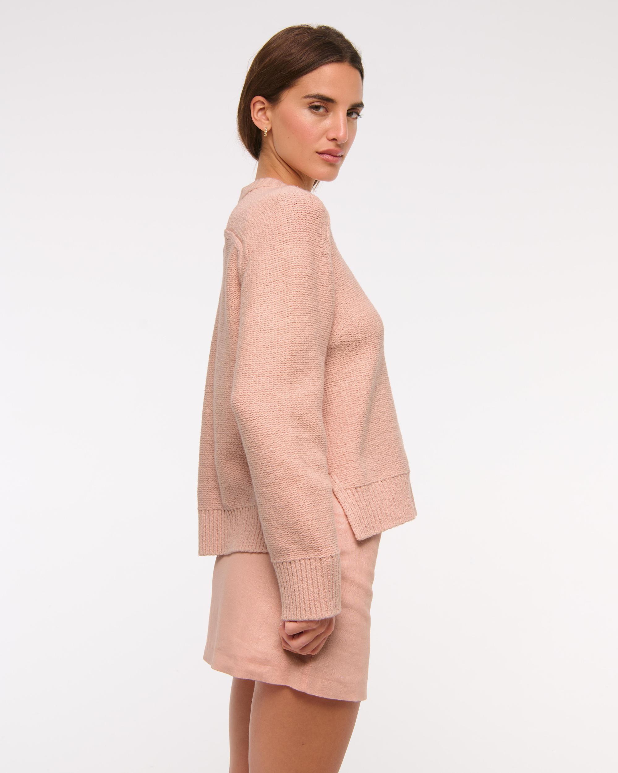 The A&F Scarlett Mid Rise Linen-Blend Mini Skort Product Image