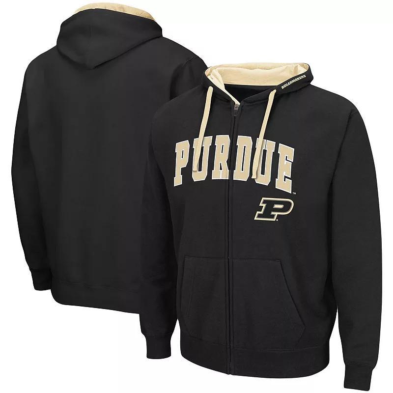 Men's Colosseum Black Purdue Boilermakers Big & Tall Full-Zip Hoodie, Size: 3XB Product Image