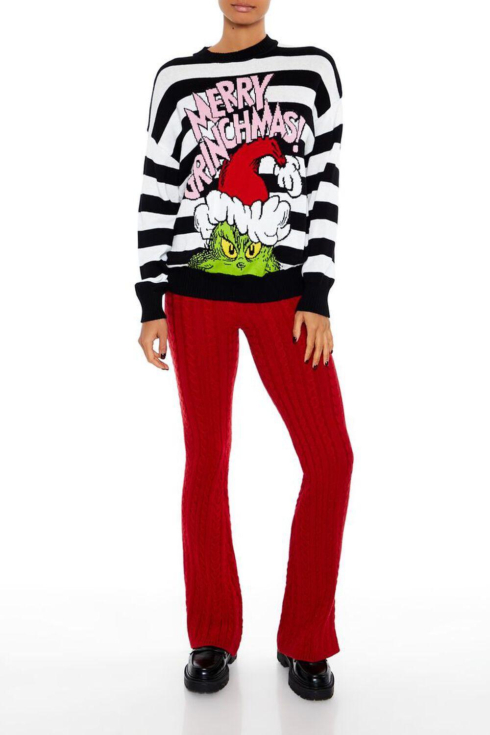 Merry Grinchmas Striped Sweater | Forever 21 Product Image