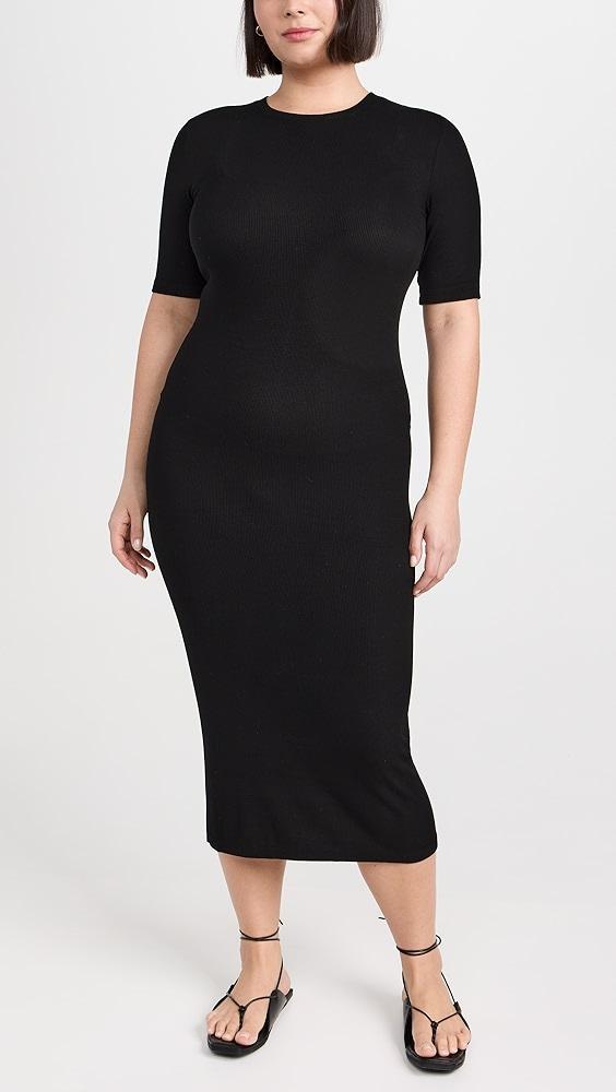 Enza Costa Silk Rib Midi Dress | Shopbop Product Image