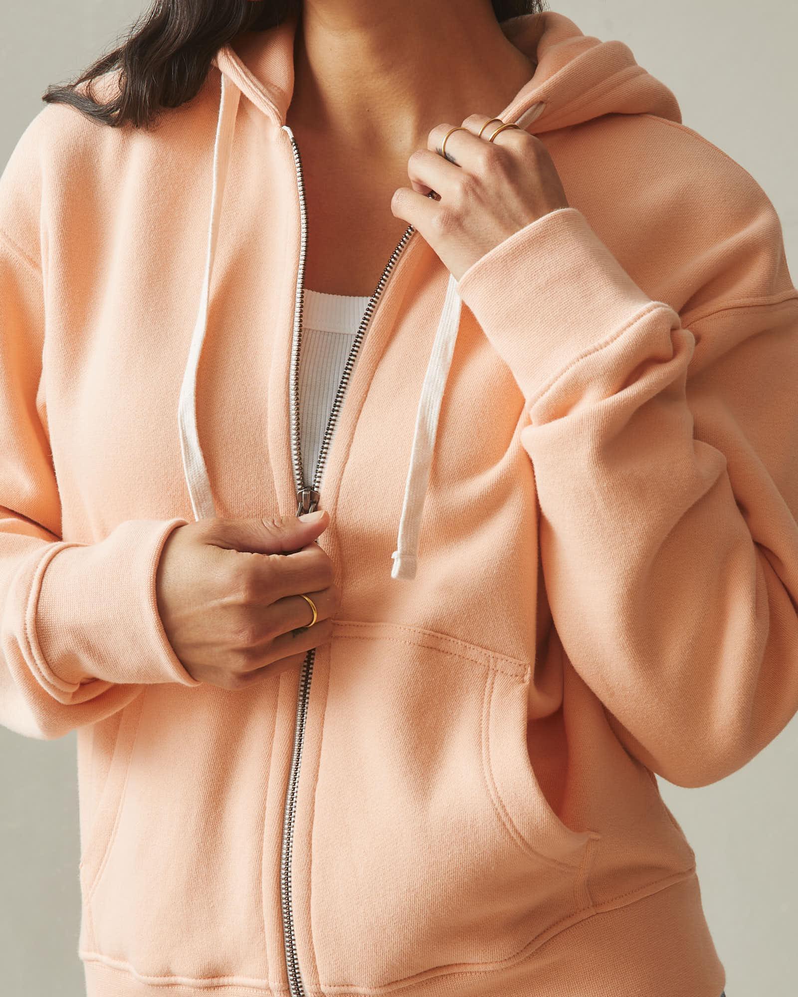Women's Midweight Full Zip - Peach Fuzz Product Image