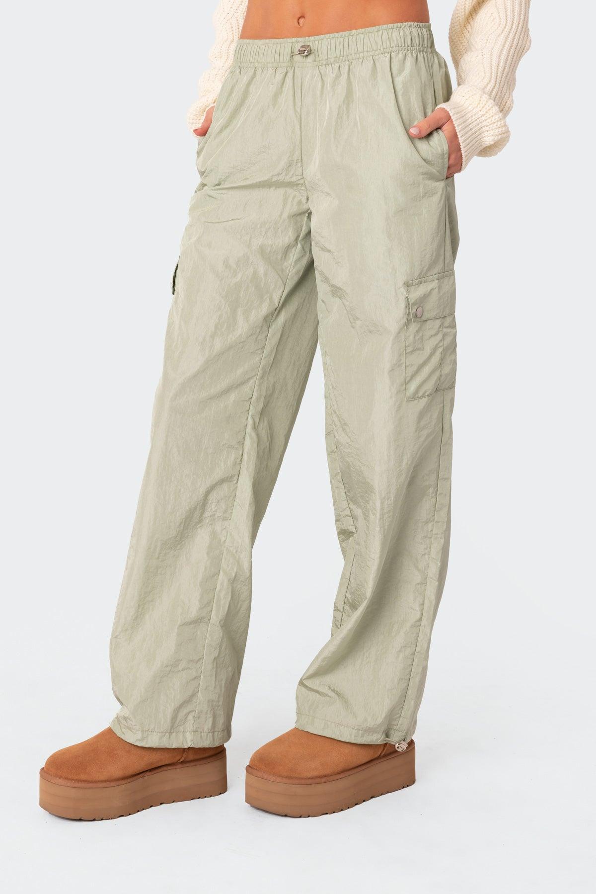Roy Low Rise Nylon Cargo Pants Product Image