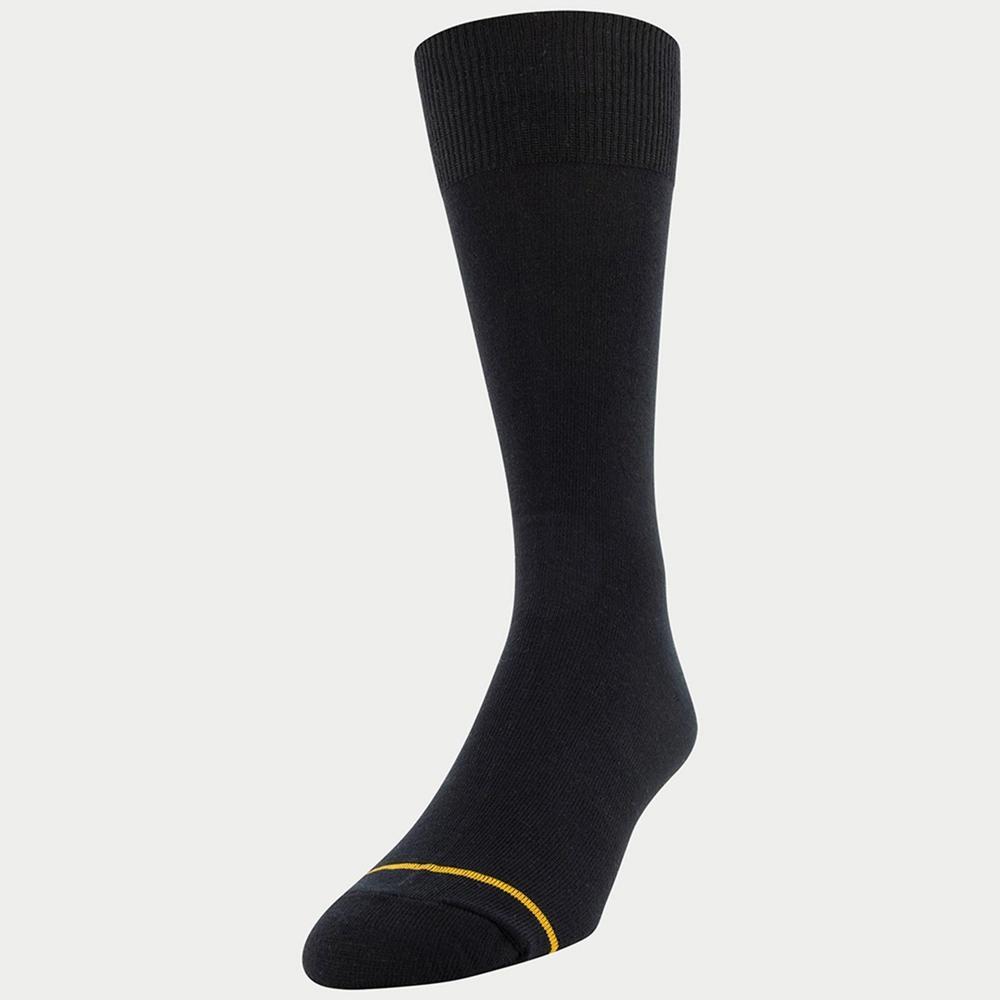 Signature Gold by GOLDTOE Men's Flatknit Crew Socks 5pk - Black 6-12.5 Product Image