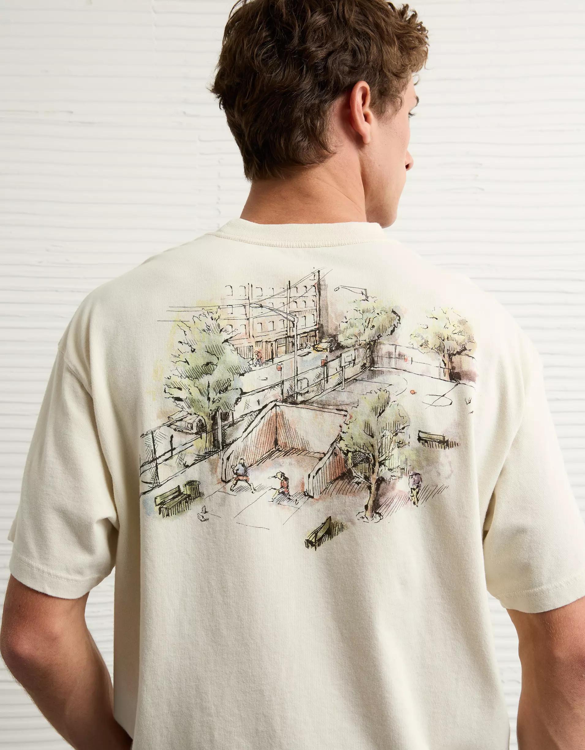 AE Boxy Logo Graphic T-Shirt Product Image