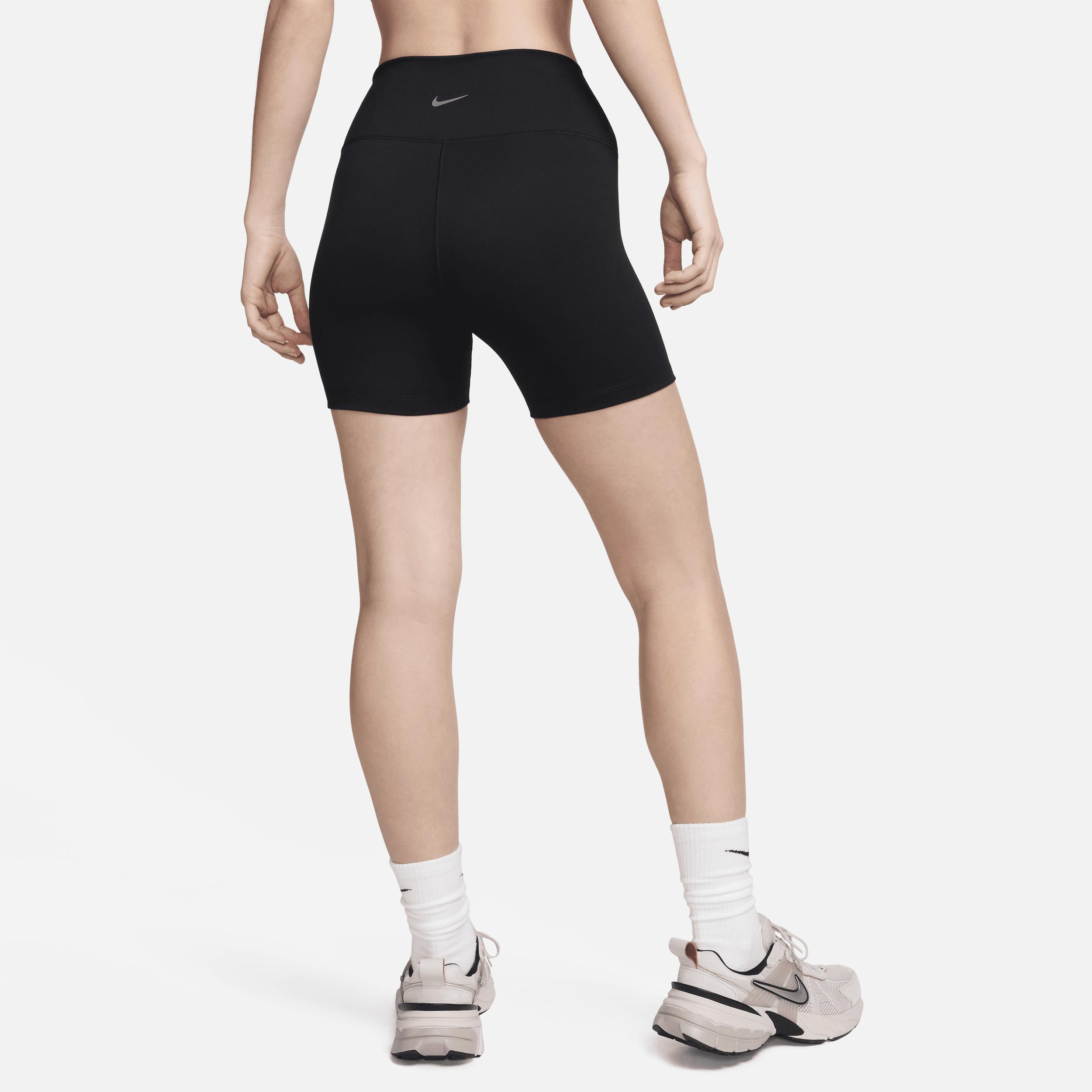 Women's Nike One High-Waisted 5-in. Biker Shorts, Size: XXL, Black Product Image