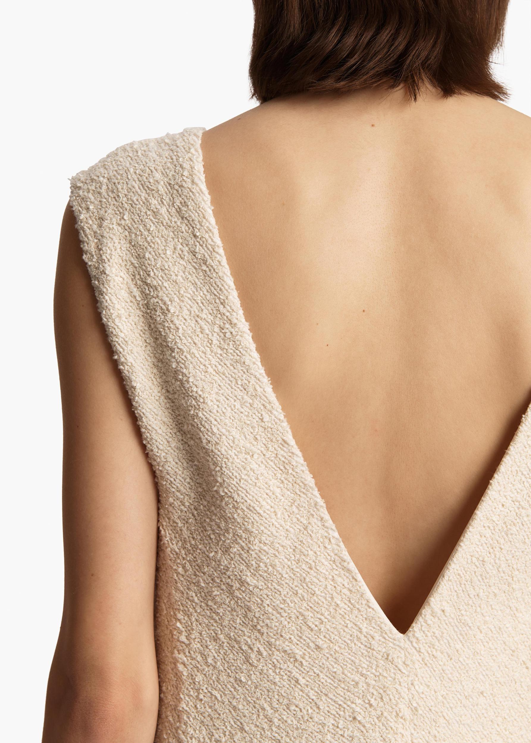 Mellie Dress in Natural Boucle Product Image