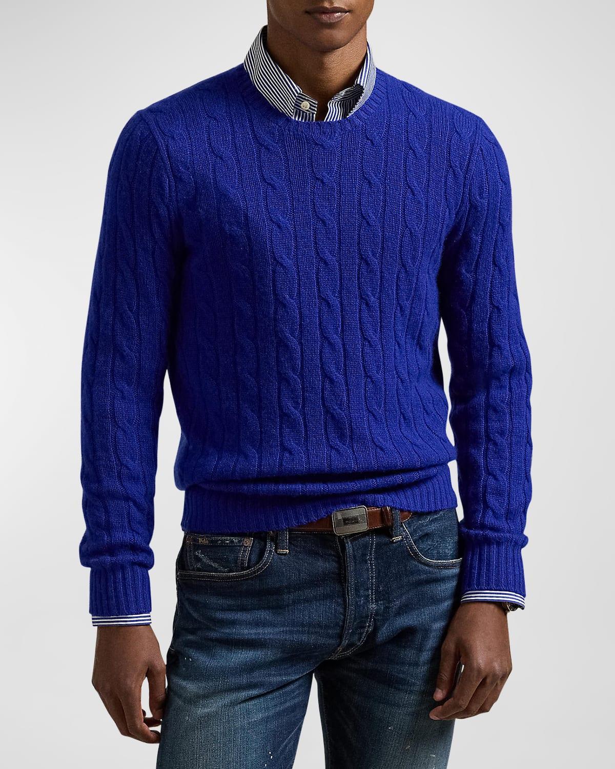 Mens The Iconic Cable-Knit Cashmere Sweater Product Image