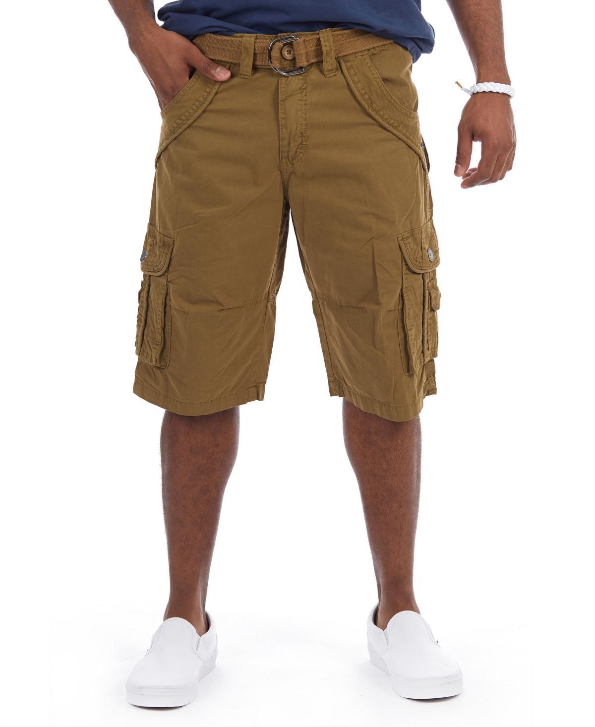 Men's Xray Belted Double-Pocket Bermuda Cargo, Size: 42, Grey Product Image