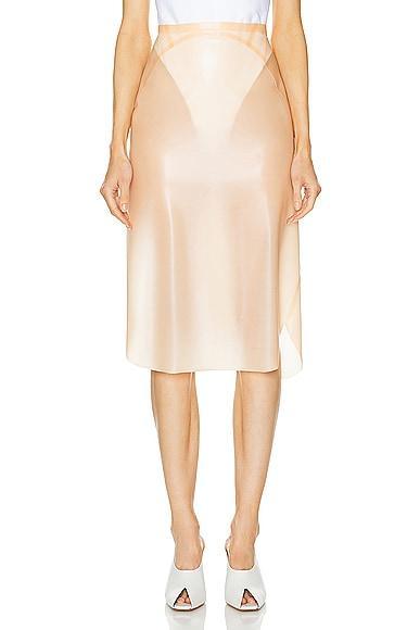 ALAA Pencil Skirt in Beige Product Image