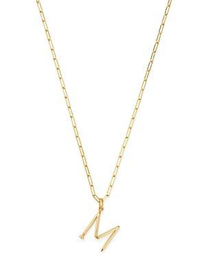 Zoe Lev 14K Yellow Gold Large Nail Initial Necklace, 18 Product Image