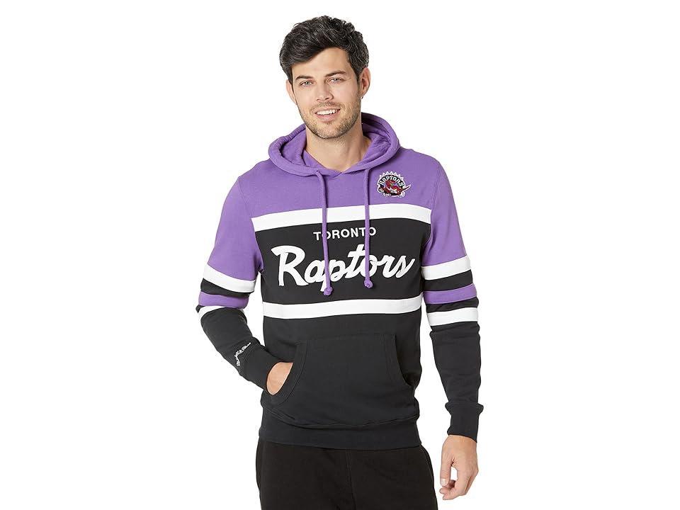 Men's Mitchell & Ness Purple/Black Toronto Raptors Head Coach Pullover Hoodie, Size: Large, Rpt Purple Product Image