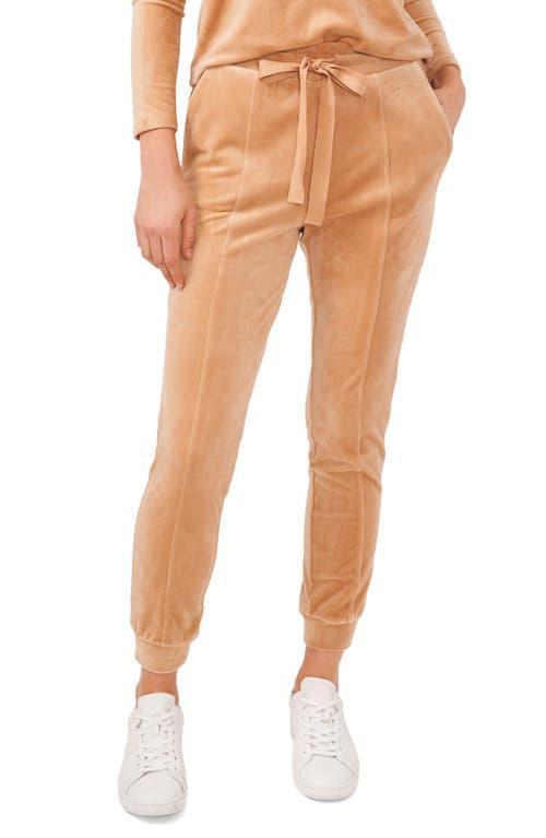 1.state Womens Velour Drawstring Waist Pull on Pants Product Image