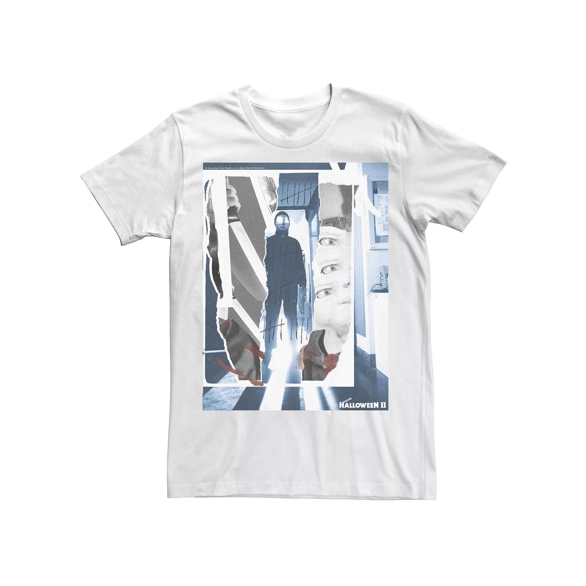 Men's Halloween 2 Pop Art Michael Myers Poster Tee, Size: XXL, White Product Image