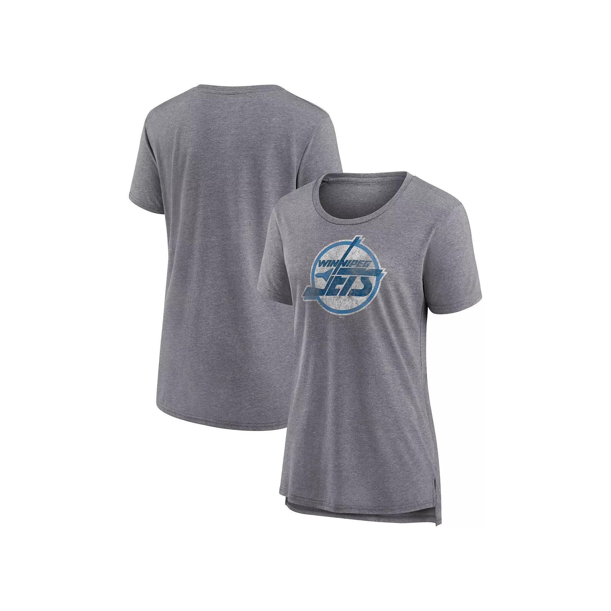 Women's Fanatics Heather Gray Winnipeg Jets Special Edition 2.0 Modern T-Shirt, Size: Small, Jts Grey Product Image