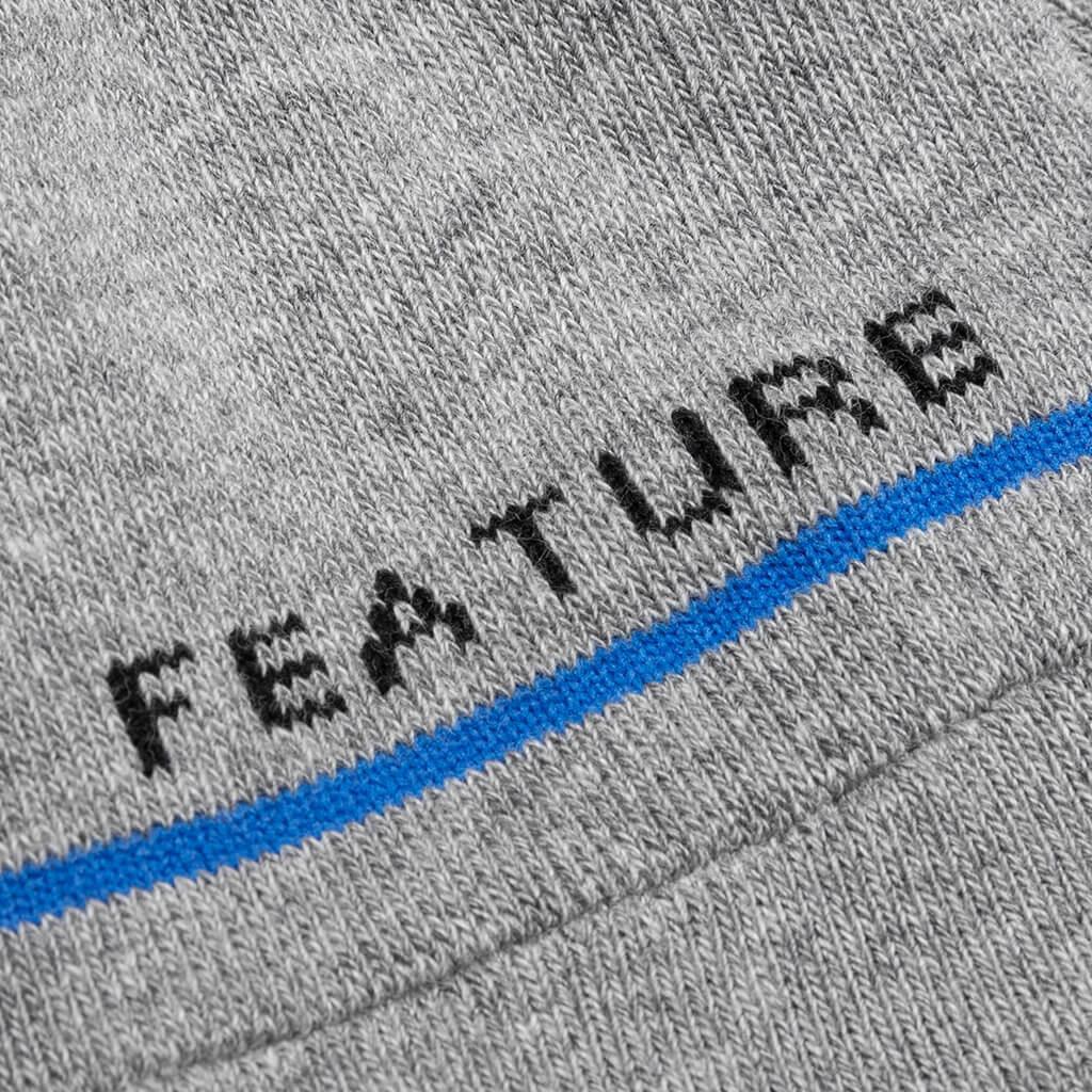 Tonal Script Crew Sock - Black Product Image