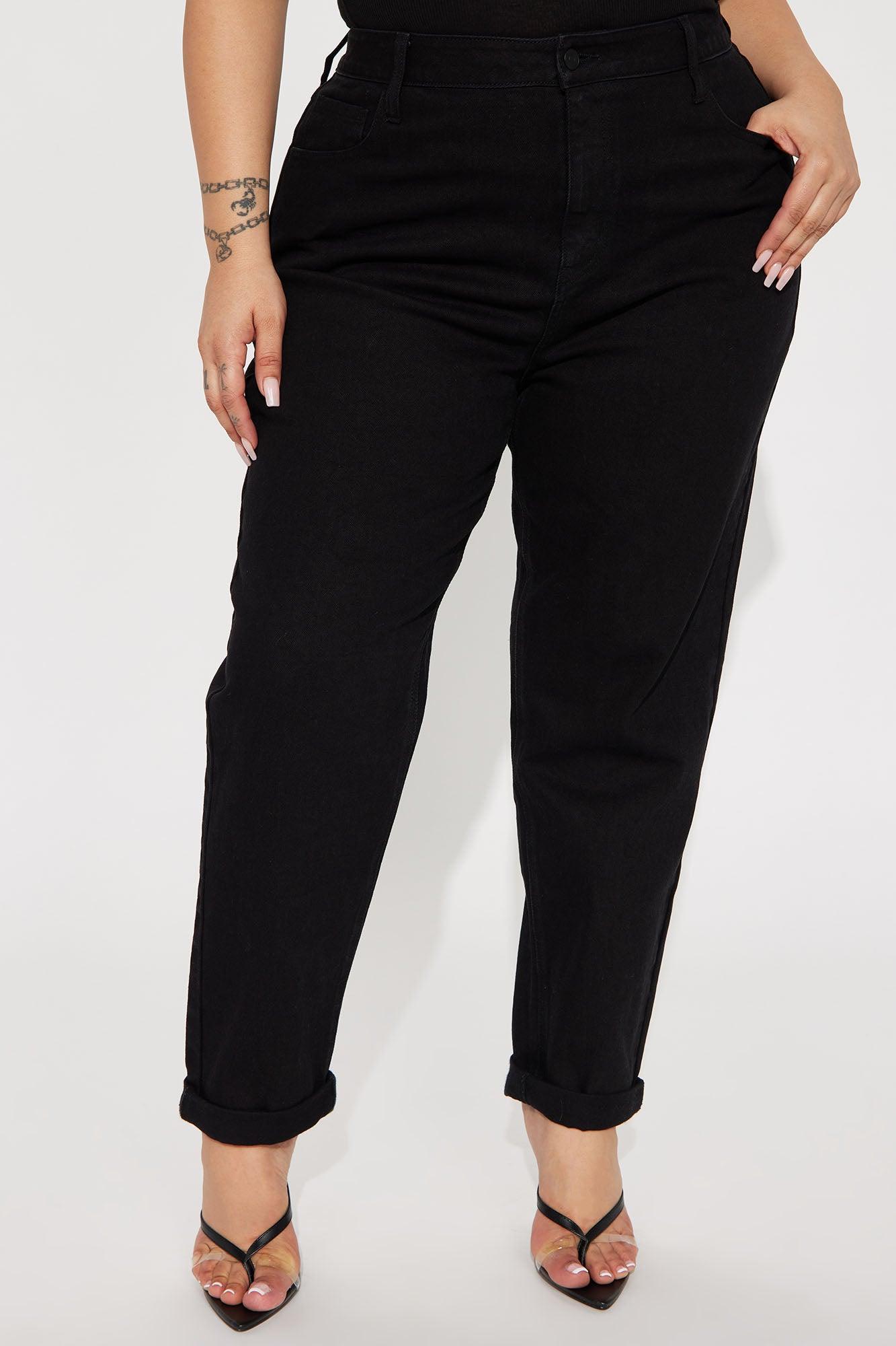 I Got It From My Mama Jeans - Black Product Image