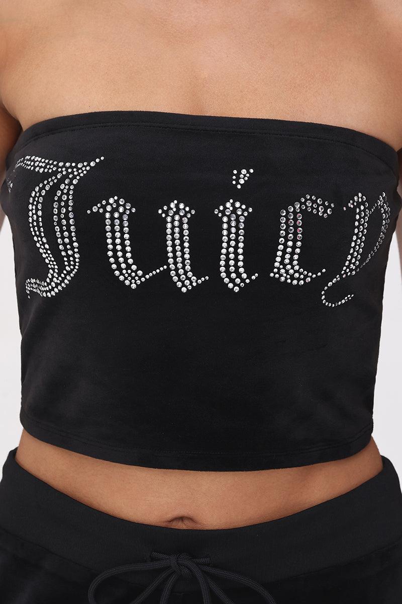 Big Bling Velour Tube Top Product Image