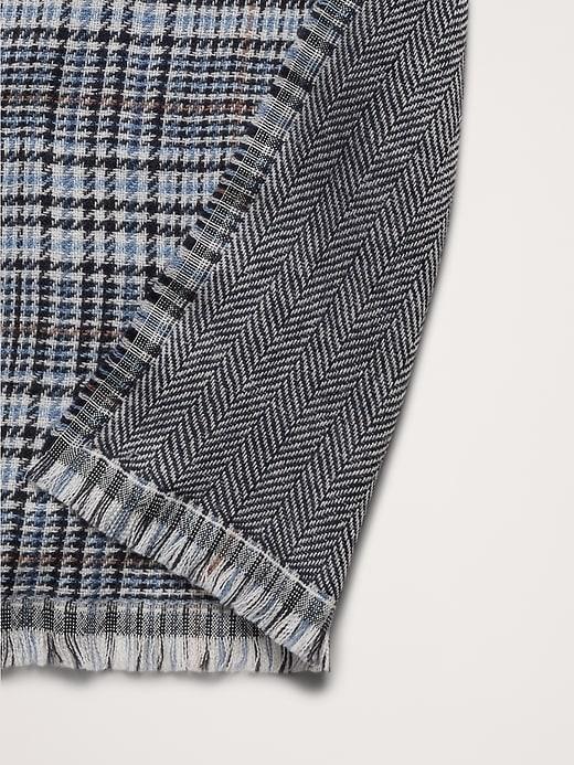 Plaid Lightweight Wool Scarf Product Image