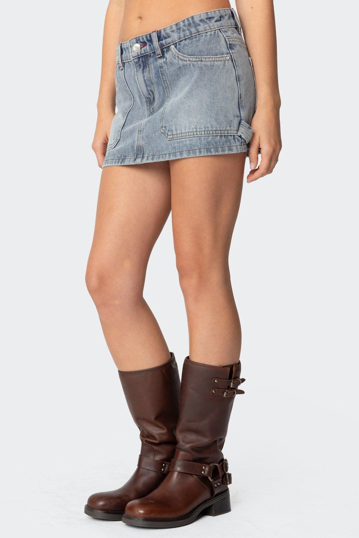 Gigi Carpenter Denim Mini Skirt Product Image