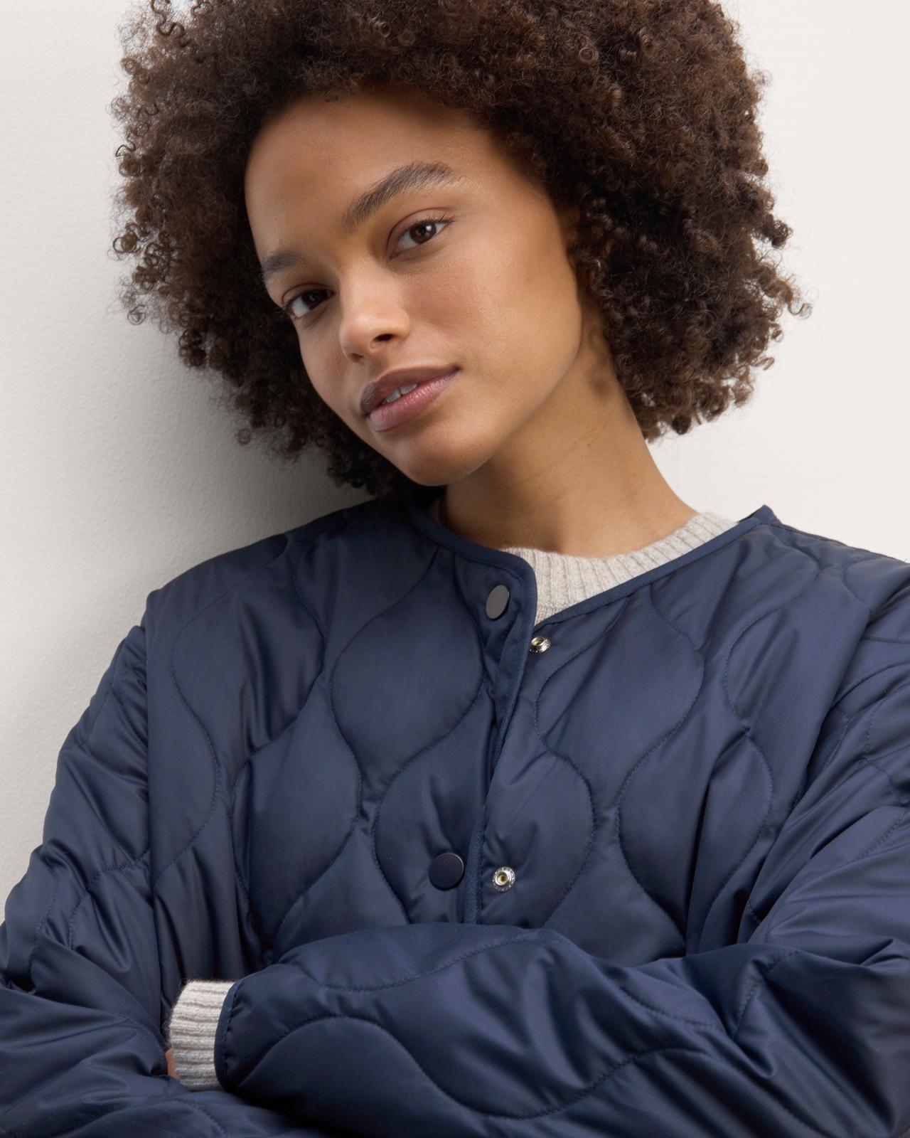 The Long Quilted Liner Product Image