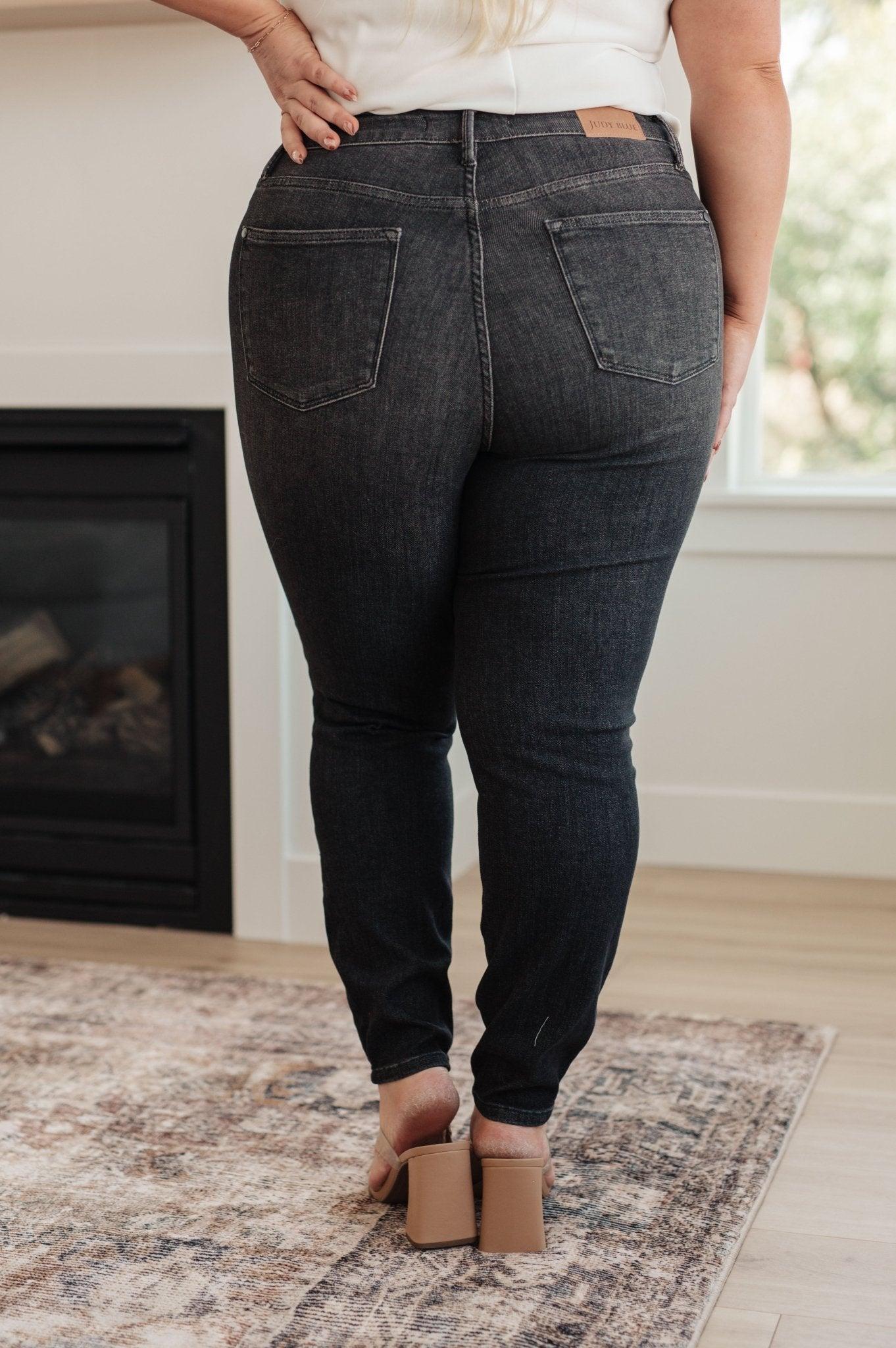Corrine Mid Rise Control Top Vintage Straight Jeans Product Image