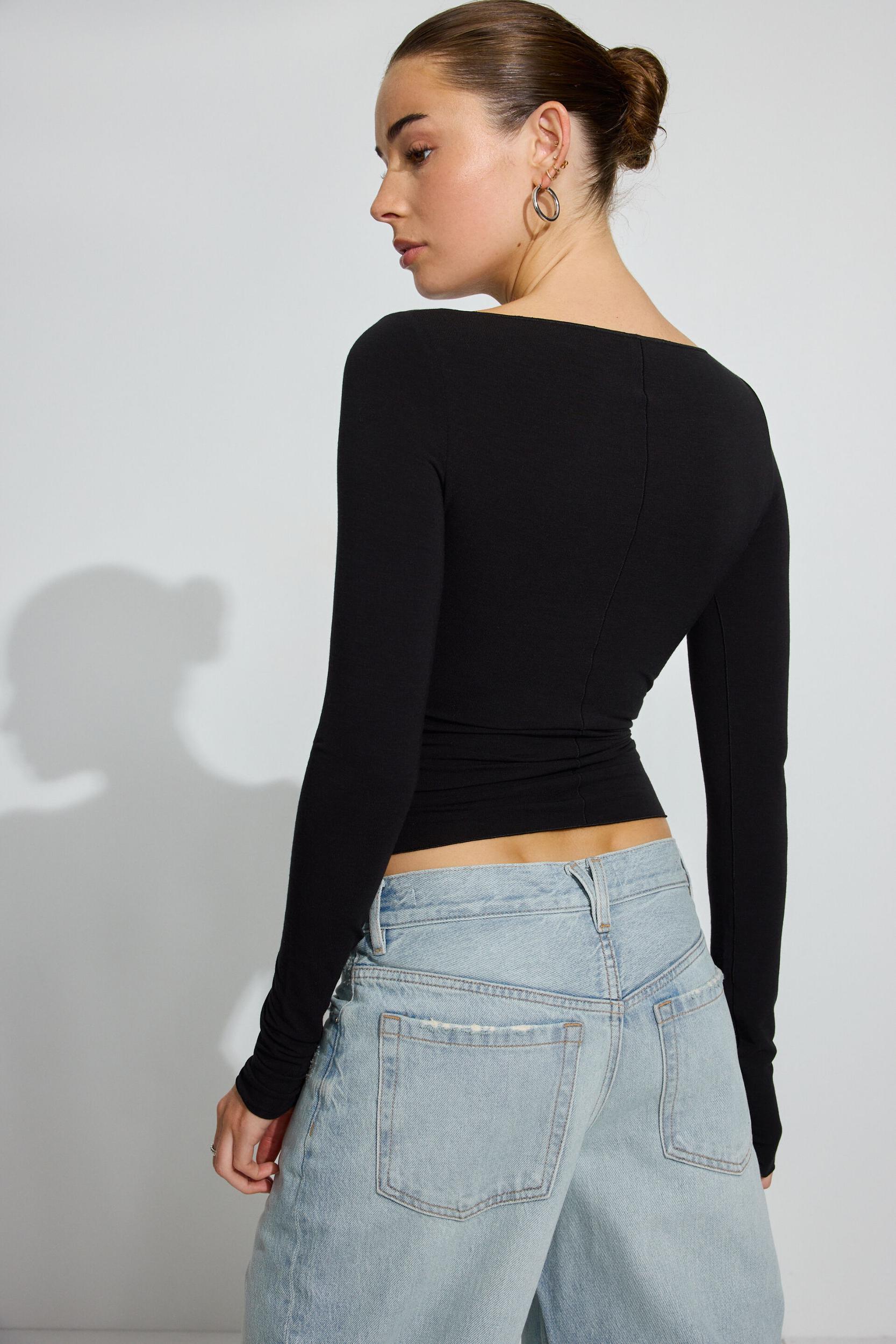 Smooth Long Sleeve Crewneck Top Product Image