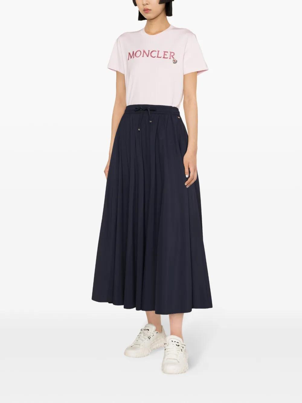 elasticated waistband flared skirt Product Image