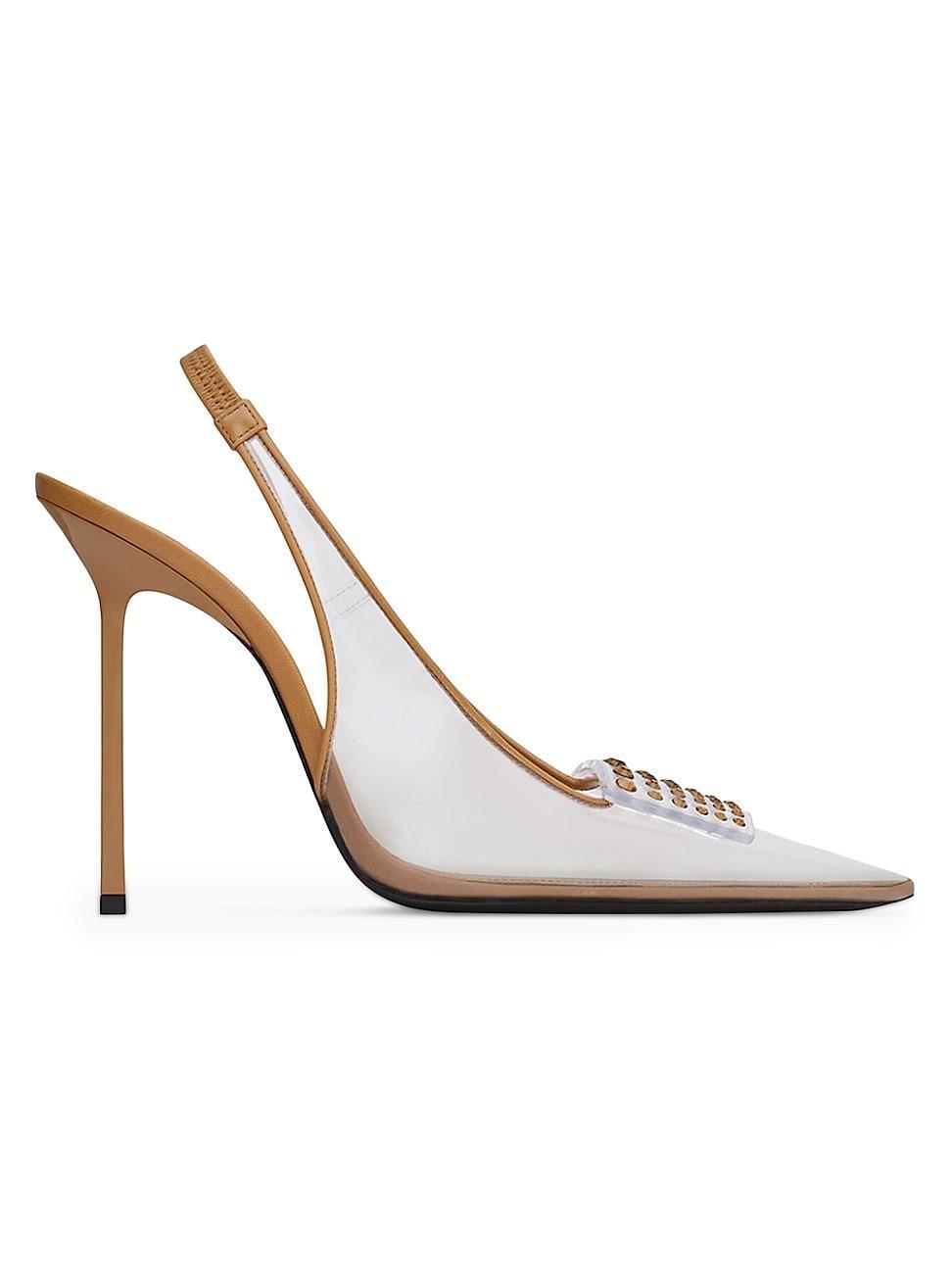 Womens Jive Slingback Pumps in TPU and Rhinestones Product Image
