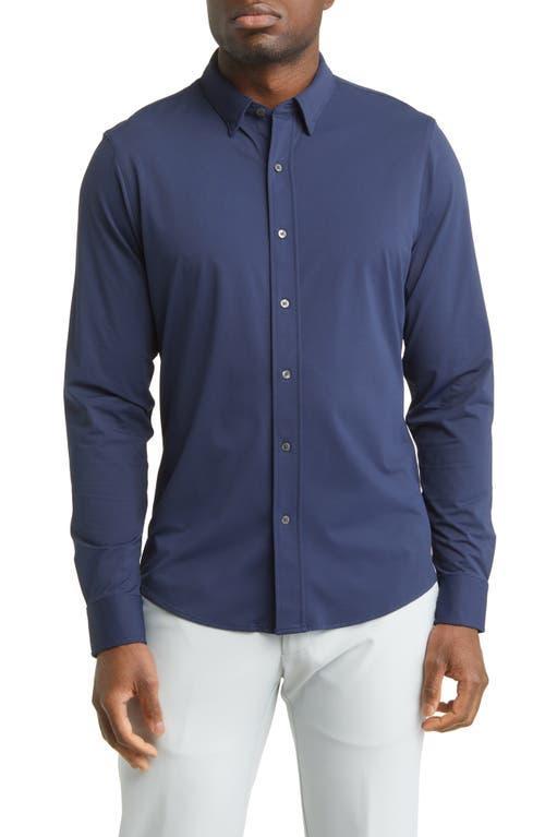 RHONE Slim Fit Solid Commuter Performance Stretch Long Sleeve Woven Shirt Product Image