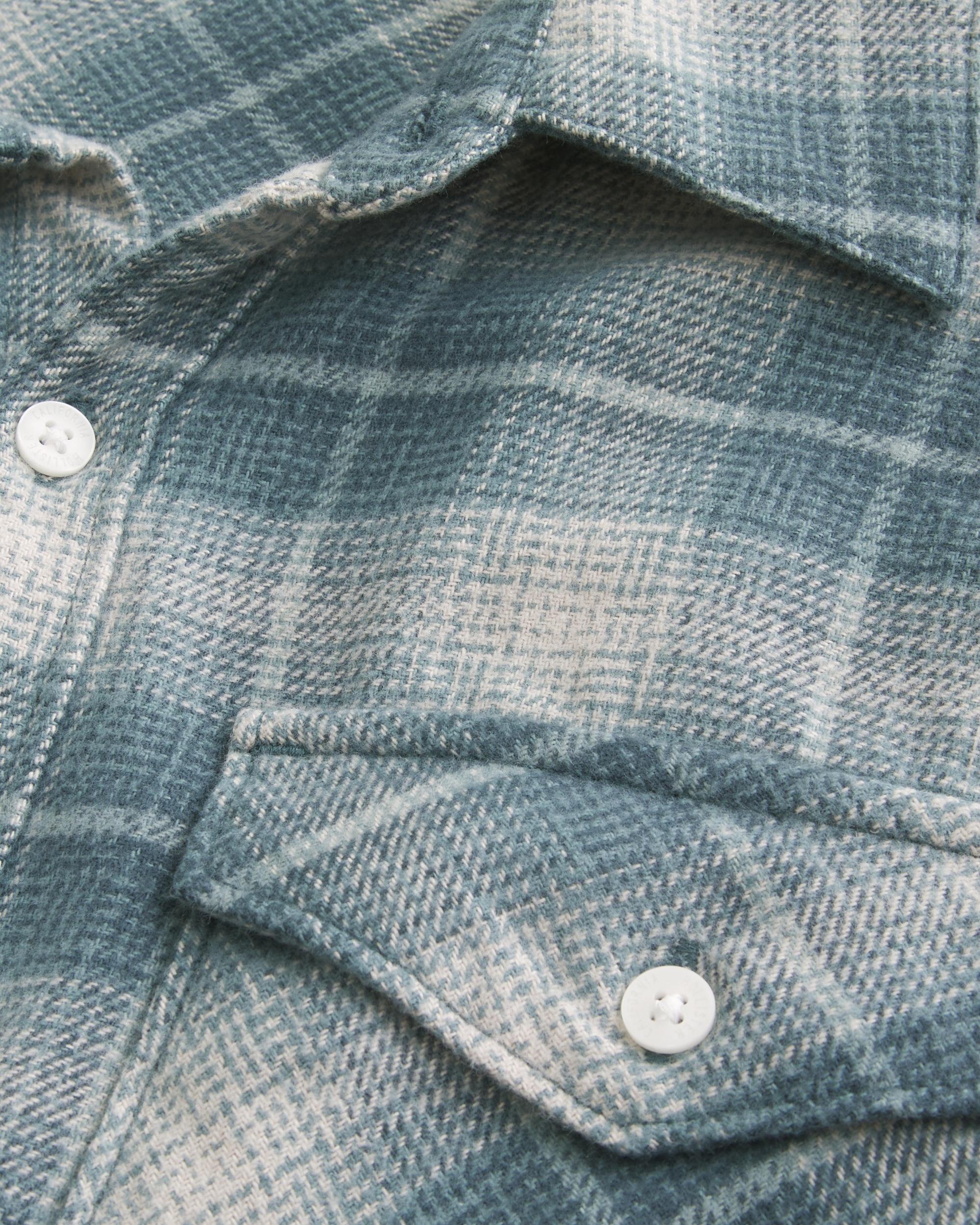 Crop Flannel Shirt Product Image