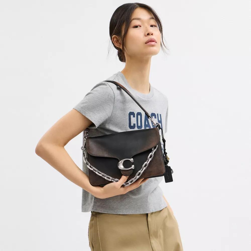 Chain Tabby Shoulder Bag In Loved Leather Product Image