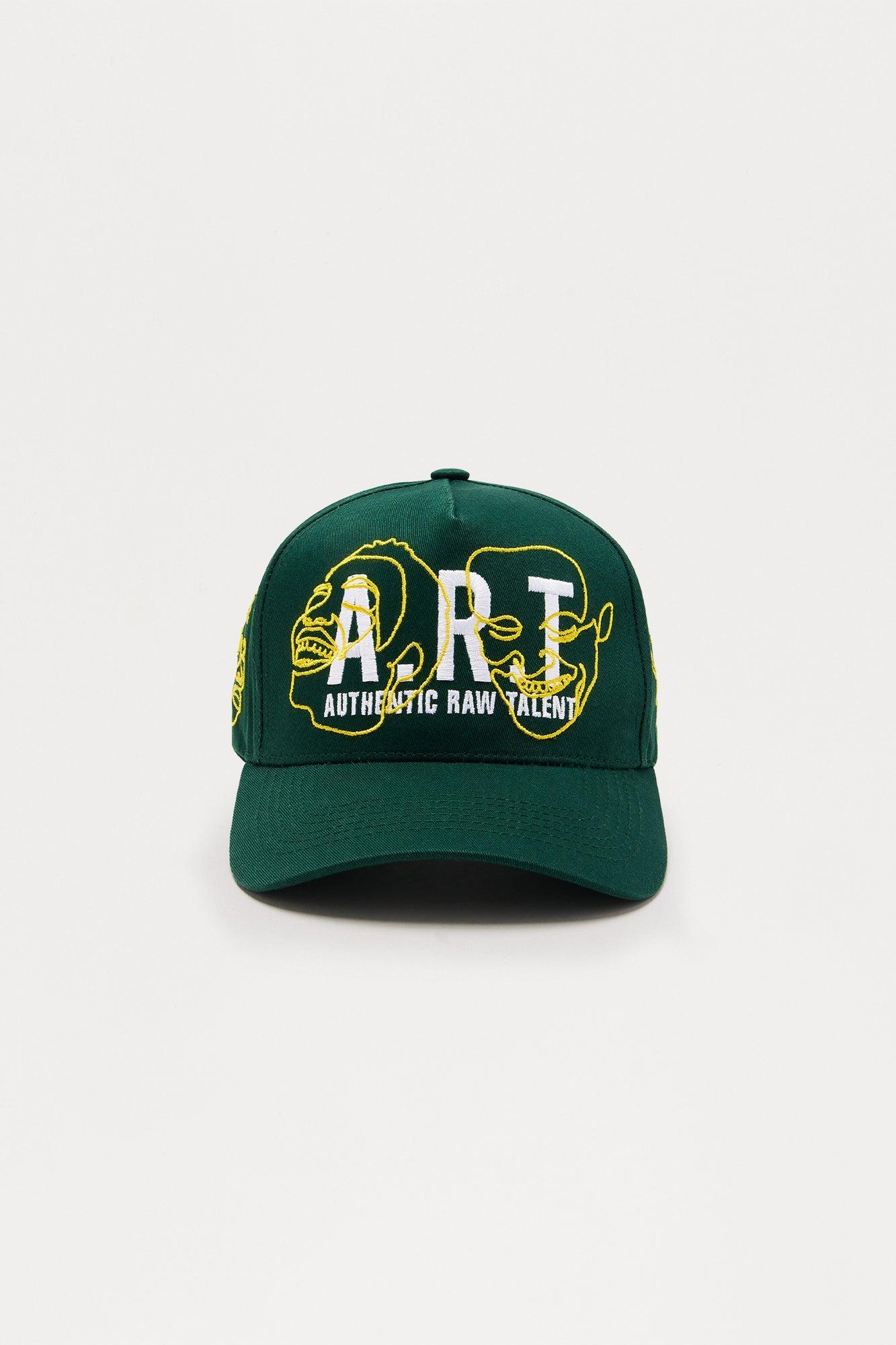 Art Emotion Snapback Hat - Green Product Image