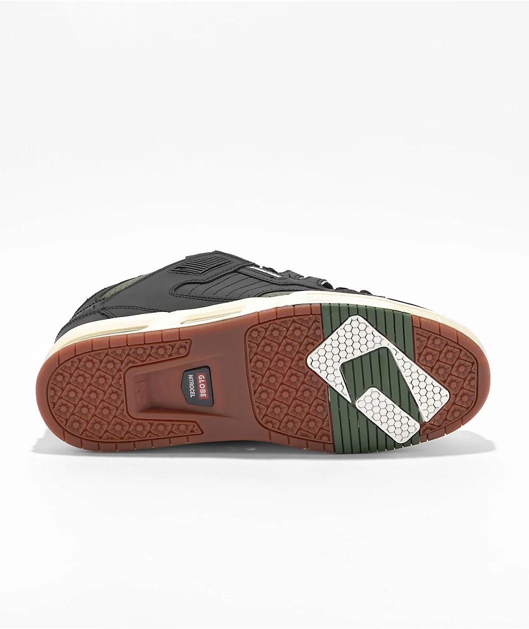 Globe Sabre Black & Combat Green Skate Shoes Product Image