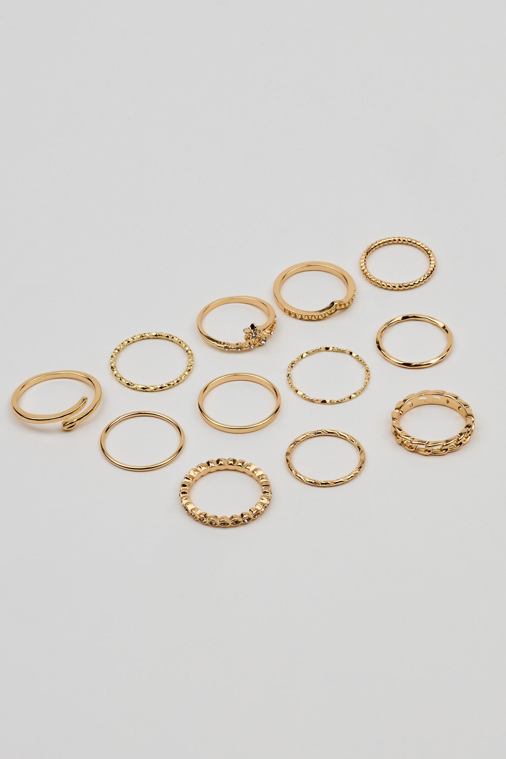 Set of 9 Star Gem Clean Rings Product Image