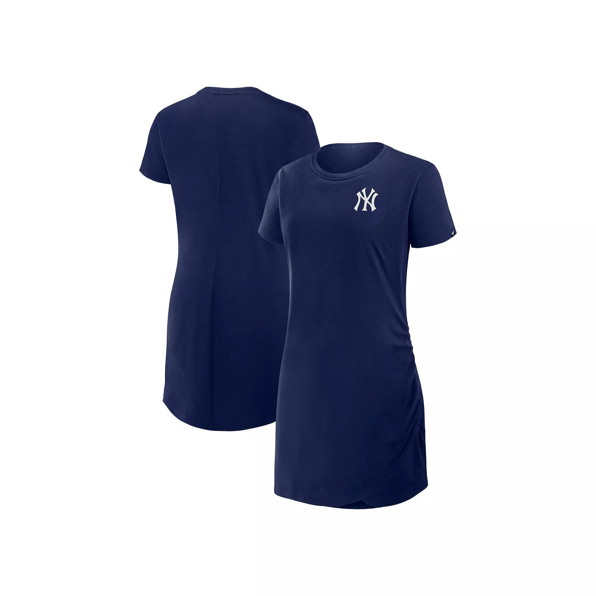 Women's Fanatics Brown San Diego Padres Ruched Drape T-Shirt Dress, Size: 3XL Product Image