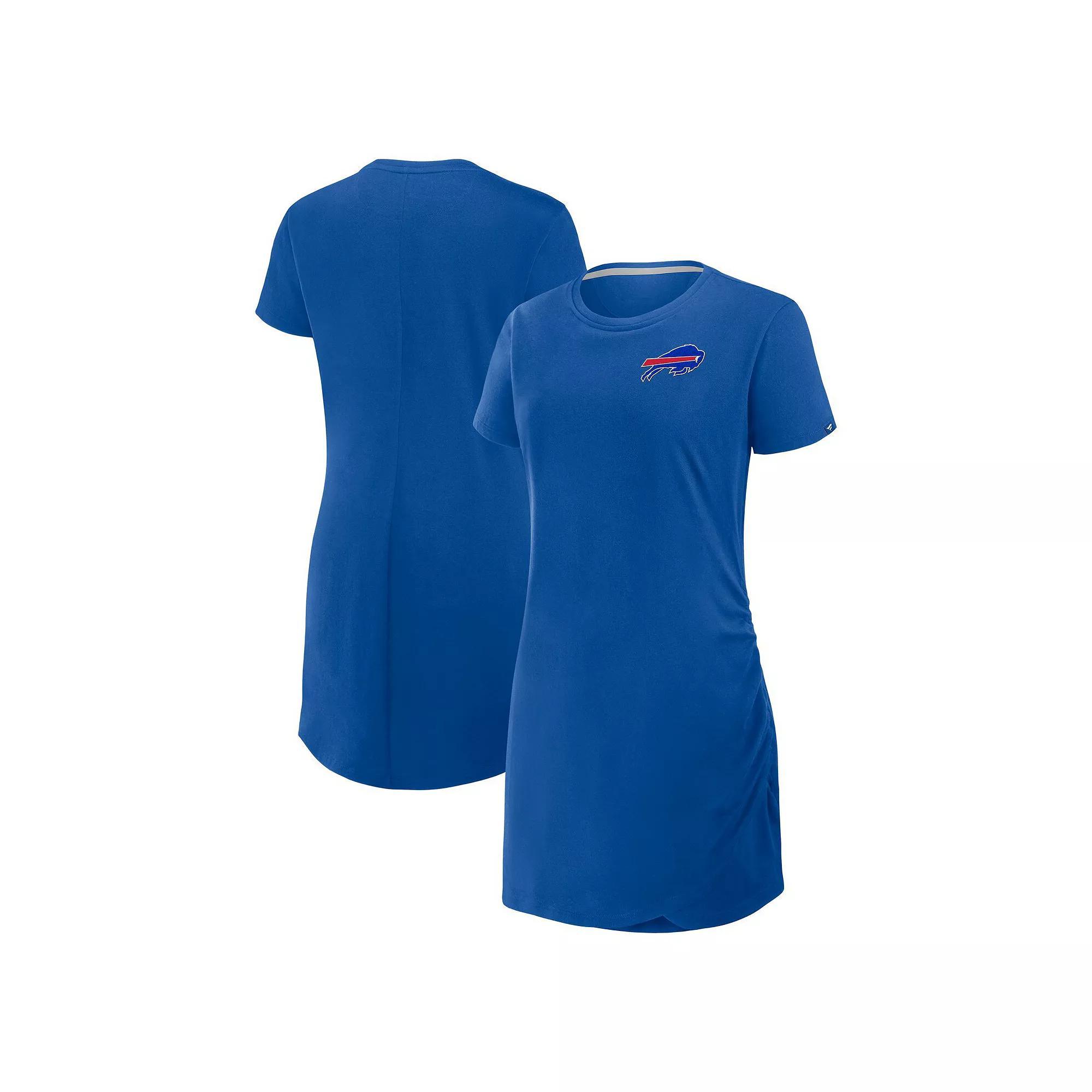 Women's Fanatics Navy Detroit Tigers Ruched Drape T-Shirt Dress, Size: Medium, Blue Product Image