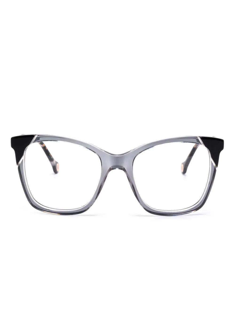 CAROLINA HERRERA Square-frame Glasses In Gray Product Image