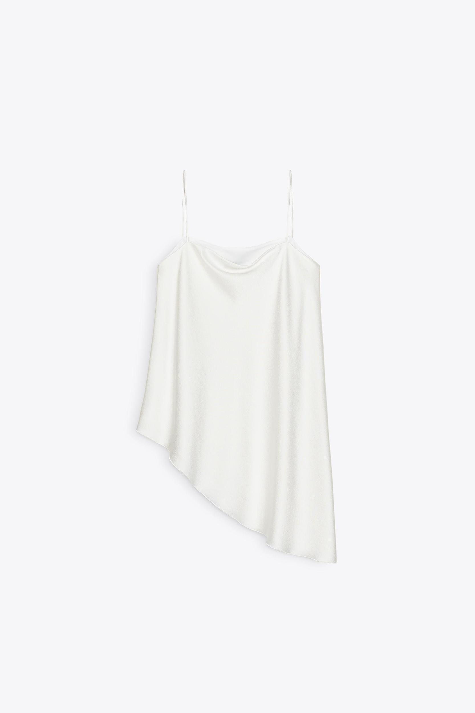 ZW COLLECTION SATIN ASYMMETRIC TOP Product Image